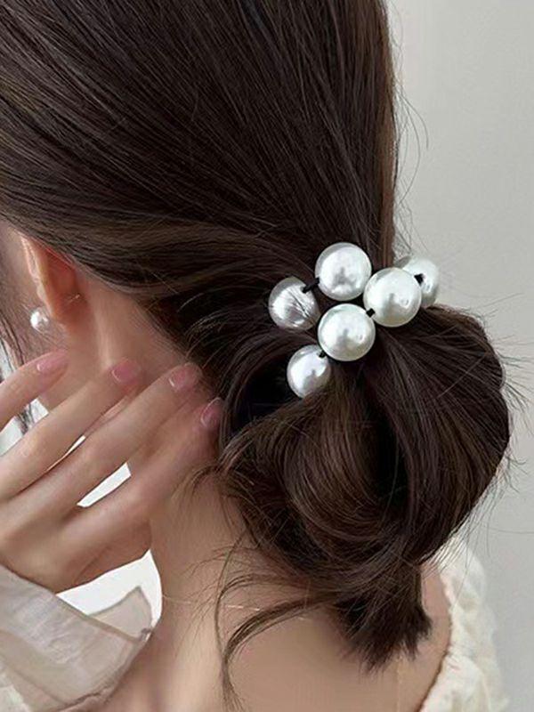 Womens Beaded Stretch; Elastic Hair Accessories Hairbobble Hairtie Ponytailholder | Jewelry Accessories&Shoes Jewelry