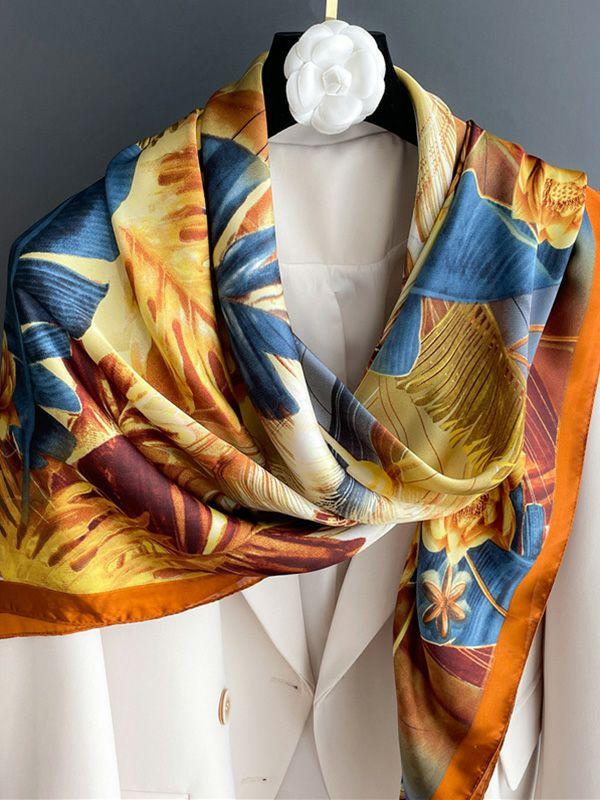 Womens Flower Print Sun Protection Shawl&Scarf | Accessories Accessories Accessories