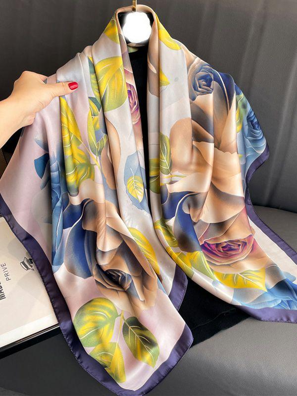 Womens Flower Print Sun Protection Shawl&Scarf | Accessories Accessories Accessories