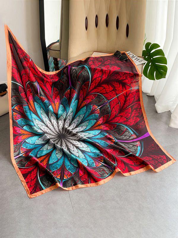 Womens Flower Print Sun Protection Shawl&Scarf | Accessories Accessories Accessories