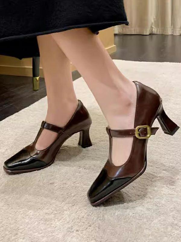 Womens Hollow Split-Joint Square-Toe Pumps | Shoes Accessories&Shoes Shoes