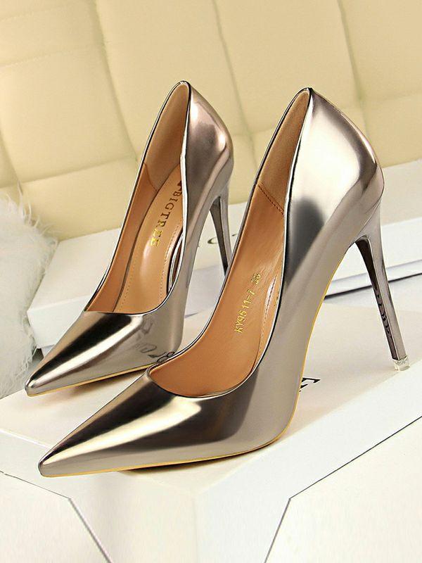 Womens Pointed-Toe Shallow Cut Solid Color Pumps Scarpin Salto | Shoes Accessories&Shoes Shoes