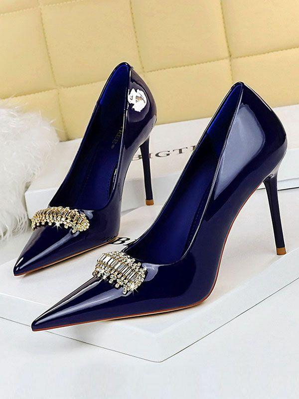 Womens Pointed-Toe Shallow Cut Split-Joint Pumps | Shoes Accessories&Shoes Shoes