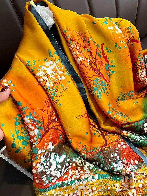 Womens Printed Sun Protection Wash Painting Shawl&Scarf | Accessories Accessories Accessories