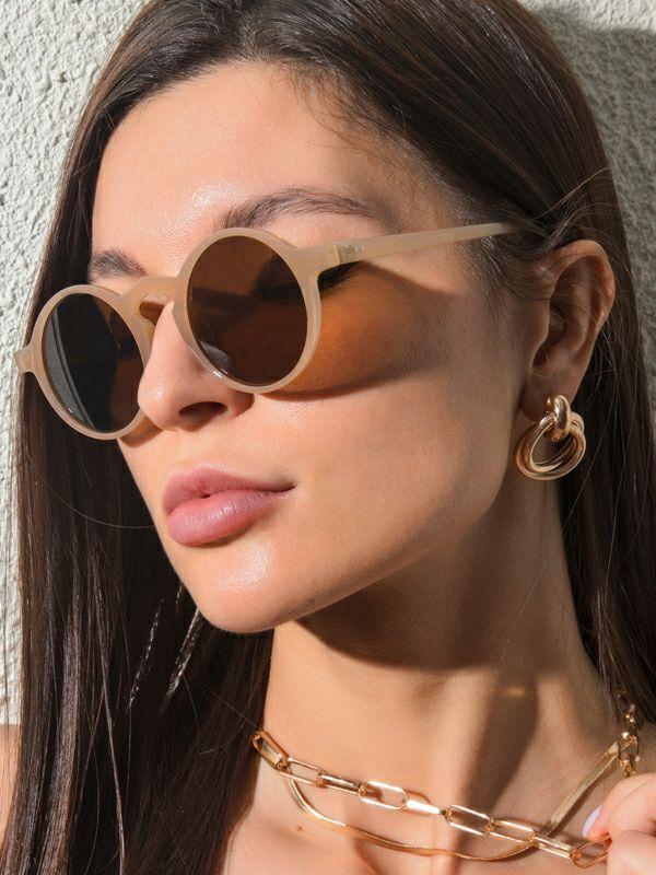 Womens Round Cut Sun Protection Sunglasses Accessories | Accessories Accessories Accessories