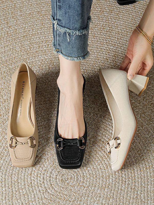 Womens Shallow Cut Split-Joint Square-Toe Pumps | Shoes Accessories&Shoes Shoes