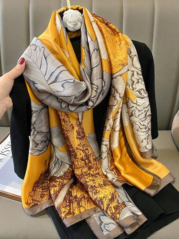 Womens Vacation Floral Printed Shawl&Scarf | Accessories Accessories Accessories