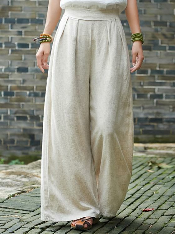 Womens Vintage Casual Yoga Loose Wide Leg Pants | Bottoms Bottoms Bottoms