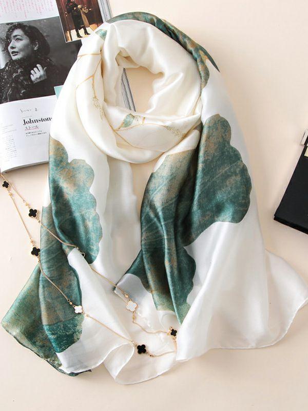 Womens Vintage Floral Printed Silk Imitation Shawl&Scarf | Accessories Accessories Accessories