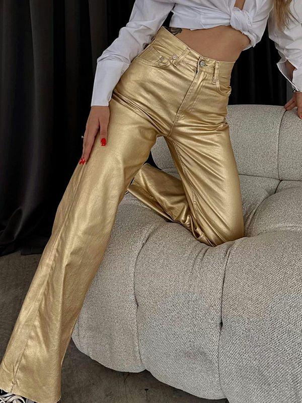 Womens Wide Leg Pockets Solid Color Pants Trousers | Bottoms Bottoms Bottoms